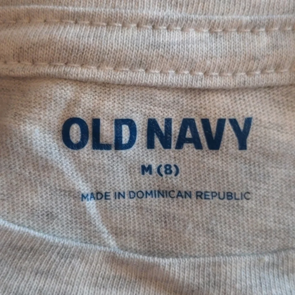 Old Navy Heather Gray Short Sleeve Rainbow Find Your Joy Tee size Medium 8